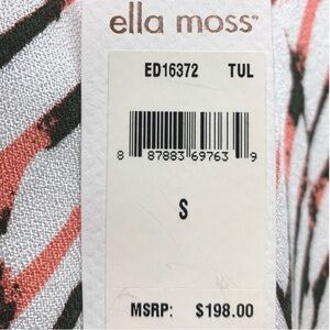 Ella Moss Bell Sleeve Lightweight Keyhole Shift Dress Size Small NWT
